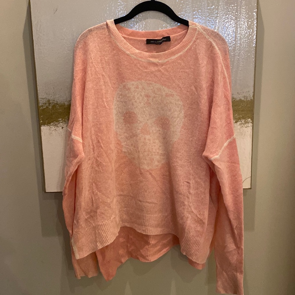 Pink Skull Cashmere Sweater